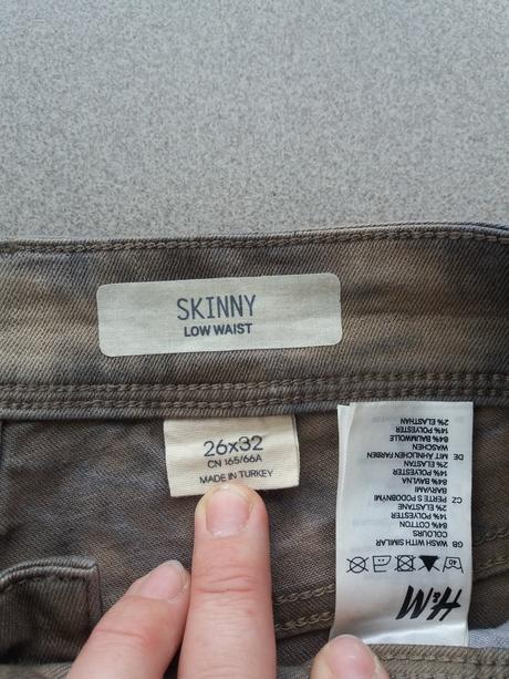 Dámské rifle h&m skinny č.26, h&m,26