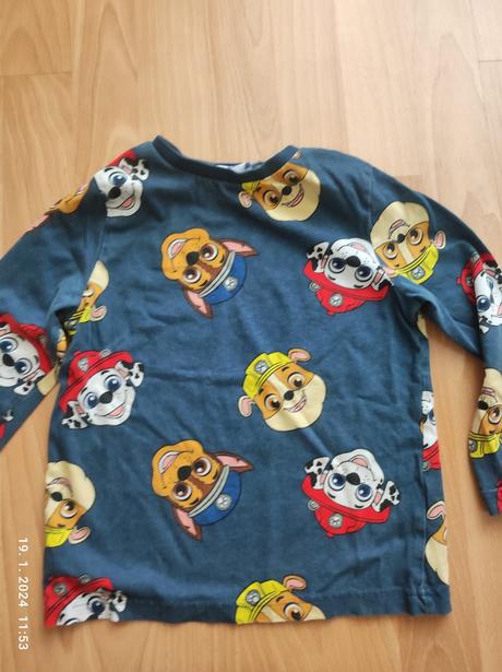 Tričko dlhý rukáv pre chlapca, f&f,110