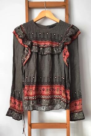 V štýle boho k širokým nohaviciam, zara,s