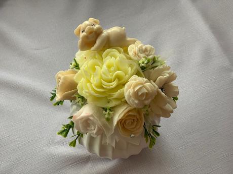 Mydlova kytica v košíku, 