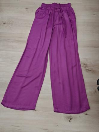 Saténové nohavice s,m sadnu, m