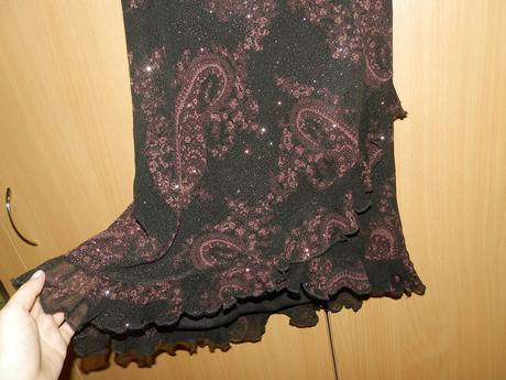 H&m fialkovočierne elegantné šaty s/m, h&m,m