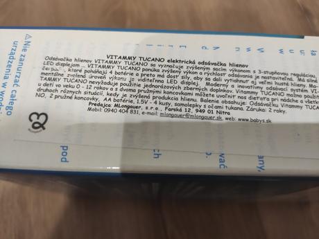 Odsávačka na nos tucano, 