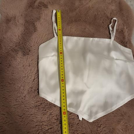 Xs/s satenovy crop top, stradivarius,xs