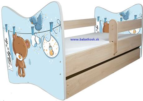 Detská posteľ oskar 140x 70+ matrac, šírka (cm): 70,dĺžka (cm): 140