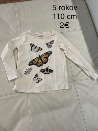 Detské tričko, zara,110
