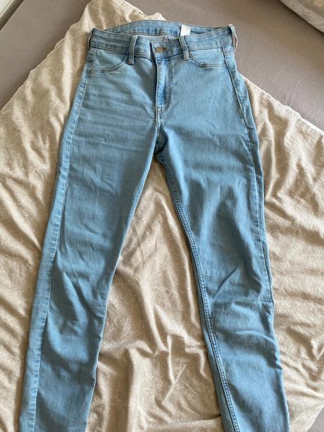 Modré rifle, h&m,36