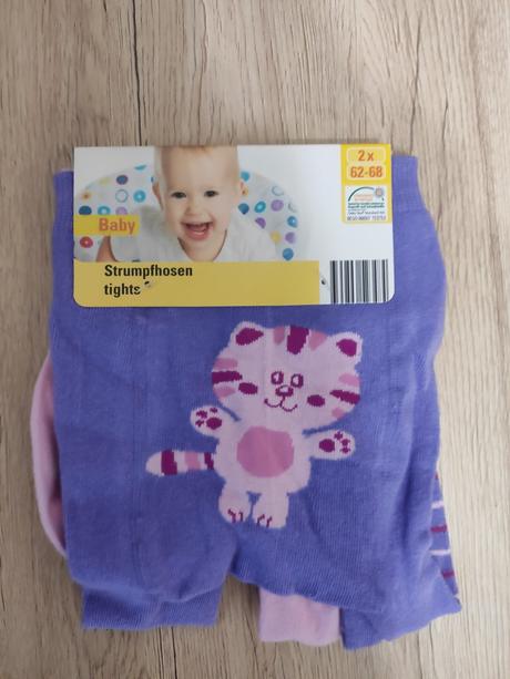 Fialové šaty +2x pančuchy +čiapočka next, 50–62