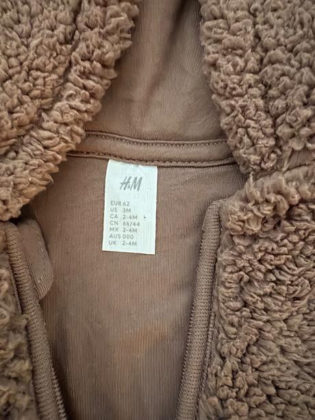 Plyšový overal do kočíka, h&m,62