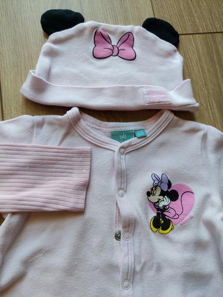 2x bavlnené dupačky+ čiapočka, disney,68