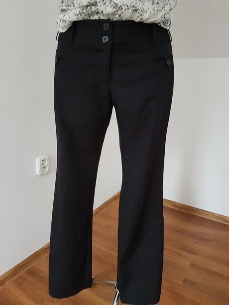 Čierne office nohavice f&f vel.38, f&f,38