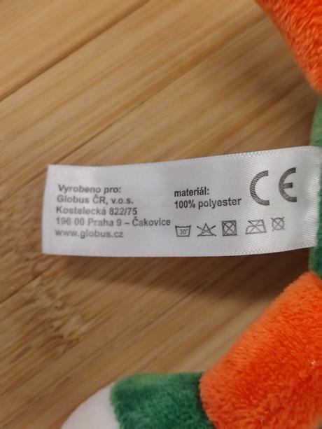 Zber. plyšák globus postavička zemeguľa glubbi,