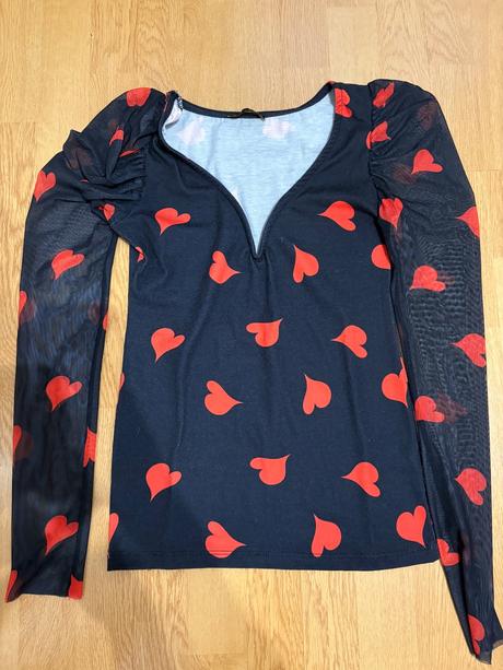 Srdiečkové tričko, s