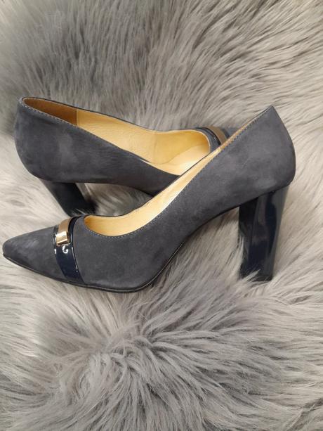 Dámske kožené lodičky 2084 b, 36 / 40