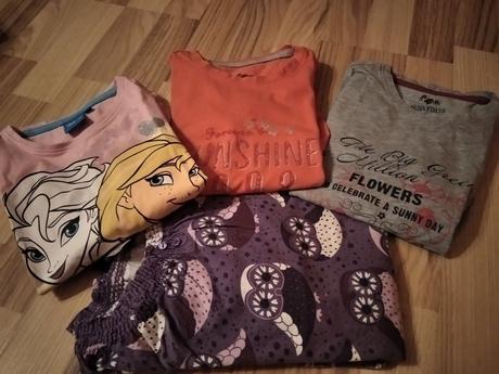 Dievčenské tričká + tunika veľ .122/128, 122