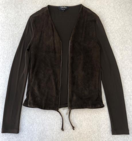 Studio max mara bunda s brúsenou kožou, s