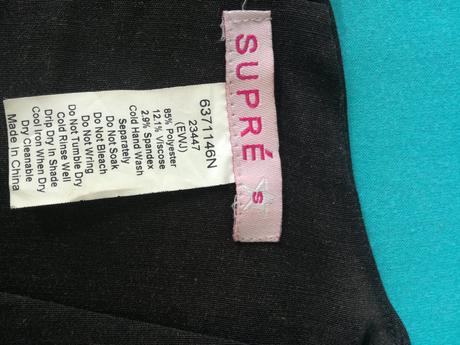 Mini cierne saty, xs