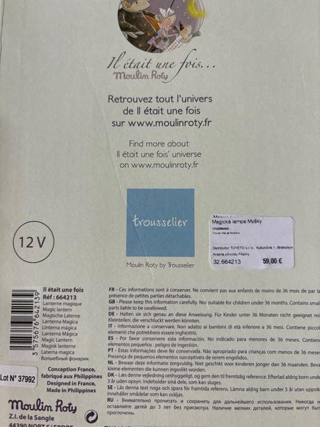 Moulin roty čarovna lampa - myška,