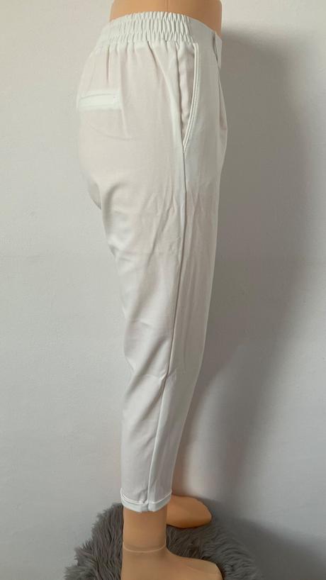 Dámske biele nohavice bershka (26/s), bershka,s