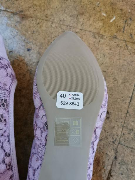 Baťa - staroružové baleríny, baťa,40