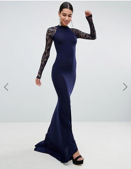 Asos saty s cipkou a otvorenym chrbatom, xl