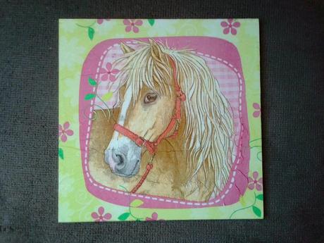 Sada 2 obrázkov kone a kvietky, 