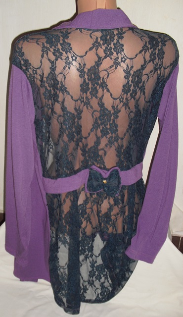 Luxusny cipkovany bavlneny kardigan,