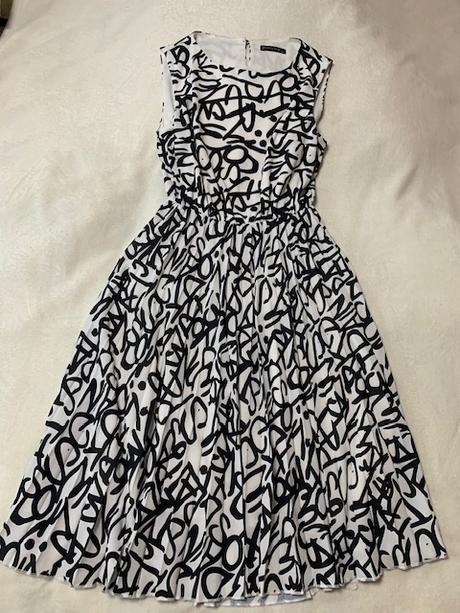 2v1 šaty s bolerkom black&white kombinácia, l / m