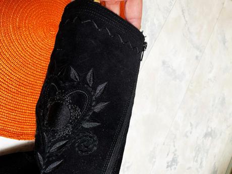 Semišové kožené čižmy 39/40, 40