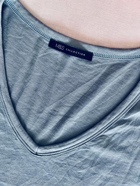 M&s zelené basic tričko vel.m, marks & spencer,m