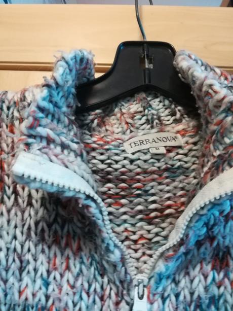 Terranova ruzovy pleteny sveter velkost s-m, terranova,m