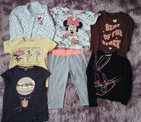 Set minnie tričko, dalmatínec blúzka a trička, leg, 140–152