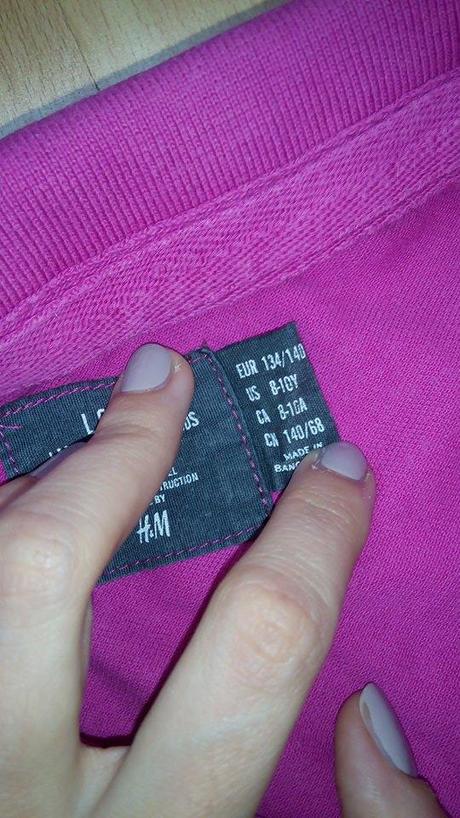 Ružové tričko , h&m,152