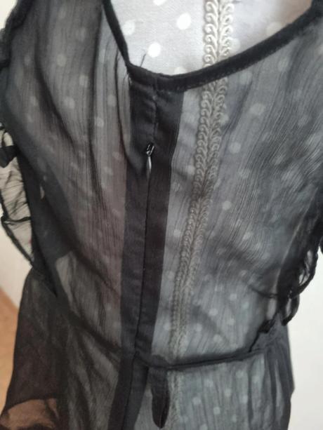Čierna šifonová blúzka veľ. 40, 40