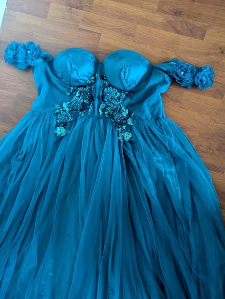 Spoločenské "princeznovské" šaty 50/52, <50 / 50 / 52 / 4xl / 5xl