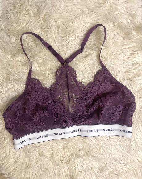 Guess čipkovaná podprsenka, guess,l