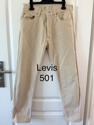 Levi's 501 vintage béžové bavlna,, levis,l
