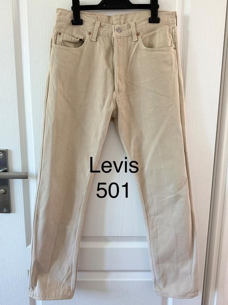 Levi's 501 vintage béžové bavlna,, levis,l