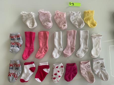 Balik ponožiek 0-12 mesačne, 68–80