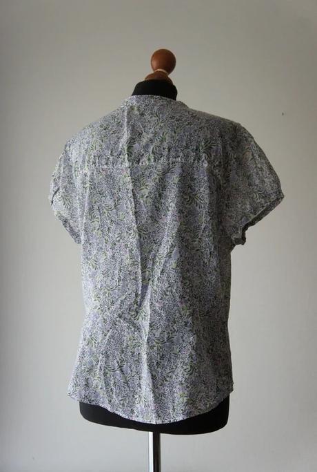 Ľahká vzorovaná blúzka s volánovým, zara,xl