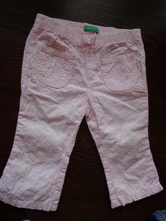 Plátené nohavice benetton, benetton,68