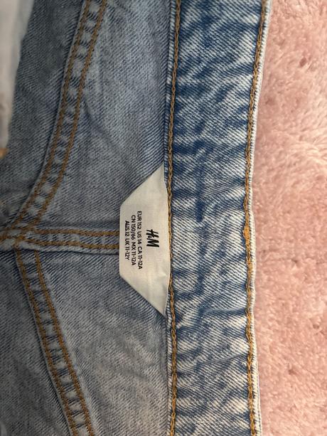 Rifľová sukňa, h&m,152