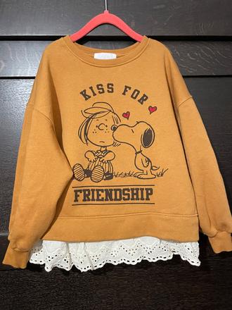 Mikinka s krajkovym lemom, zara,134