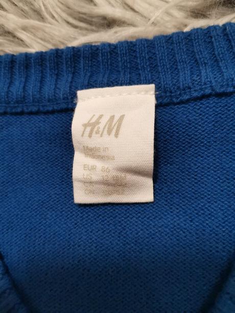 Modrý h&m svetrík, h&m,86