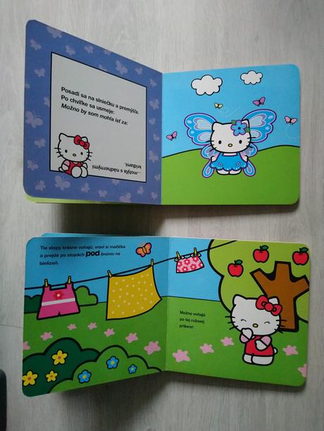 2 knižky hello kitty, 