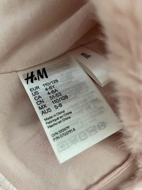 Zimne ciapky, vel. 110/128, ruzova a biela, 110