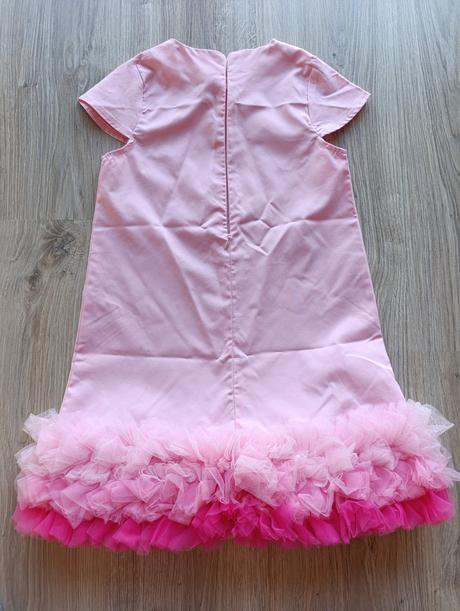 Dievčenské ružové šaty, 128