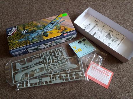 Plastiková stavebnica lietadlo stuka 1/72, 
