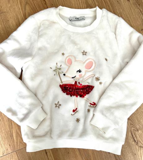 Mikina s flitrami c&a vel.134 - top stav, c&a,134