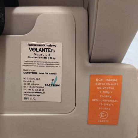 Autosedačka, caretero